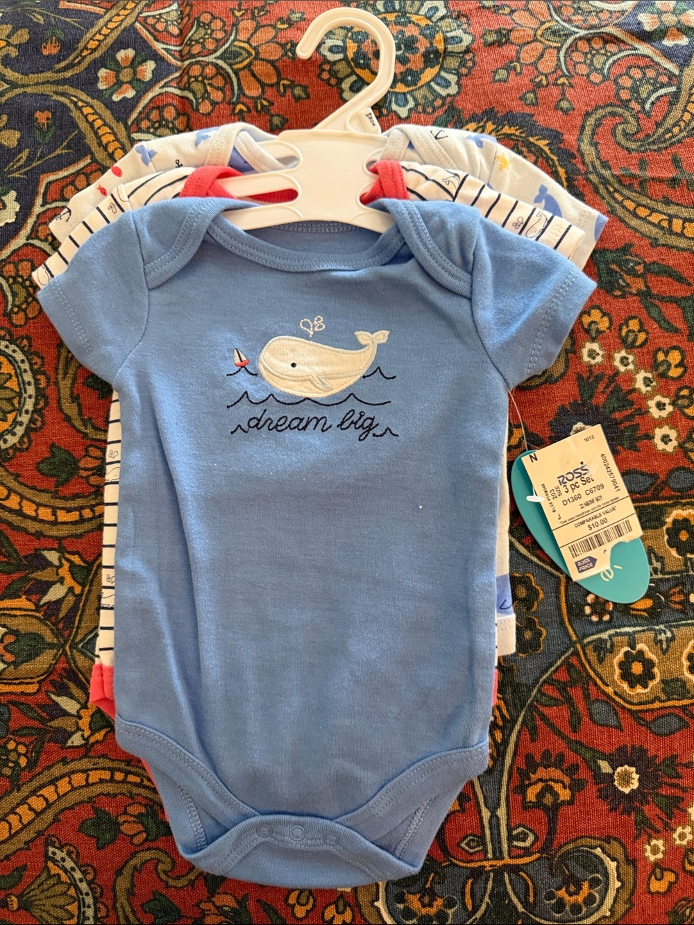 Bon Bébé Light Blue Baby Onesie